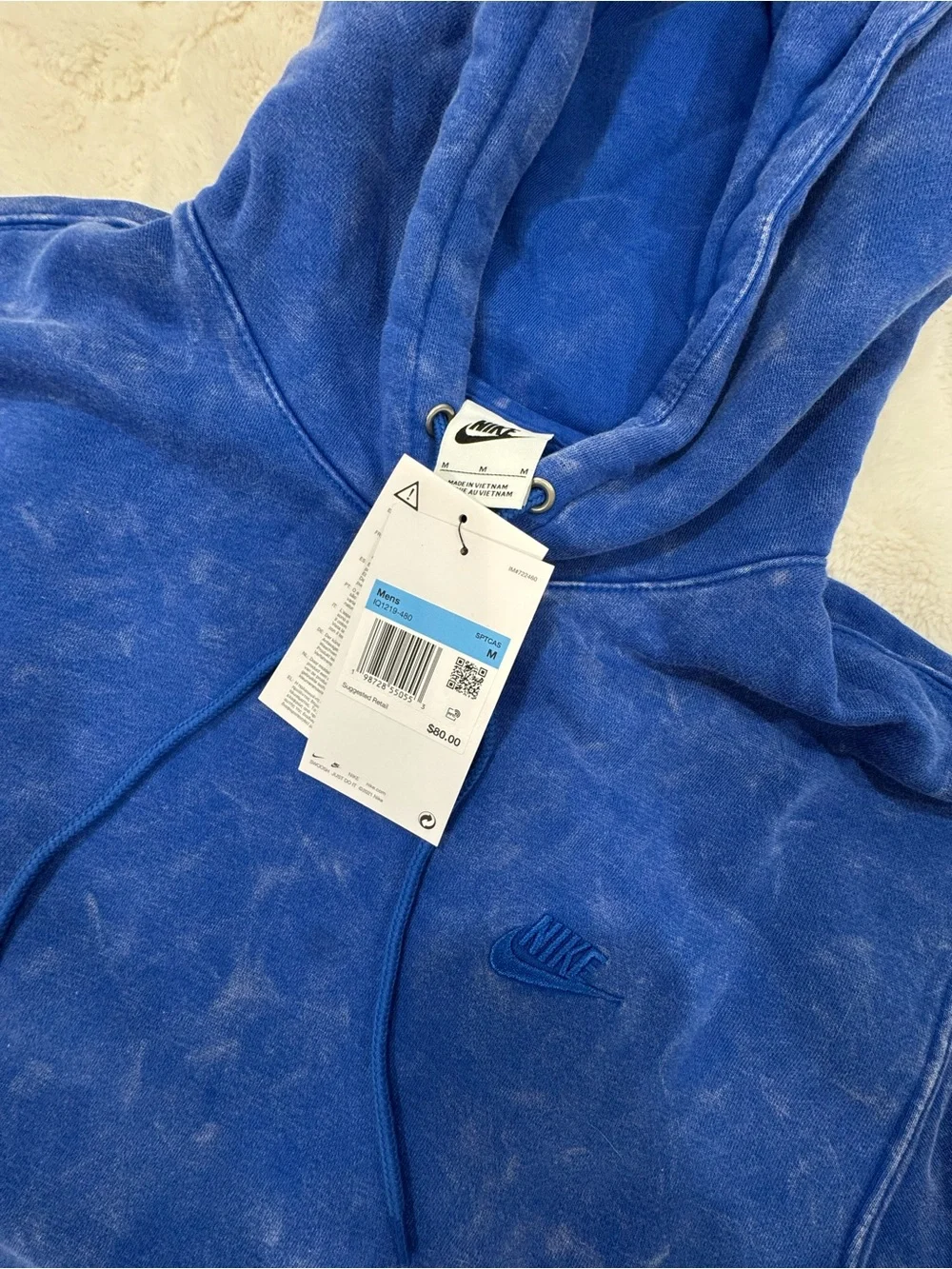Nike Men’s Faded Royal Blue Pullover Hoodie